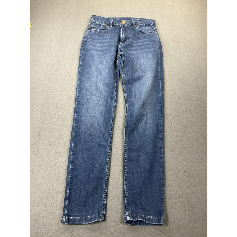 Mugsy Fultons Jeans Mens 31x32 Blue Straight Leg Stretch Denim Medium Wash‎